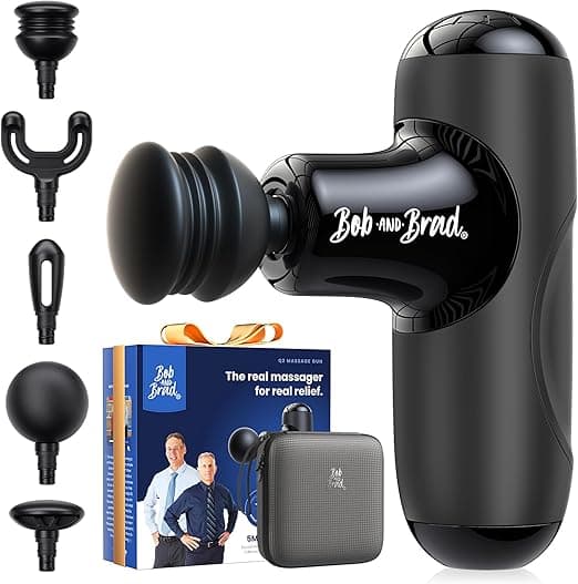 Bob and Brad Q2 Mini Massage Gun, Pocket-Sized Deep Tissue Massager detail shot 1