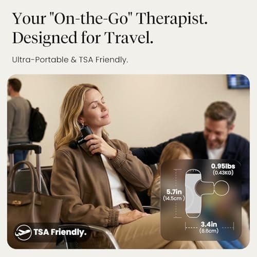 Bob and Brad Q2 Mini Massage Gun, Pocket-Sized Deep Tissue Massager detail shot 4