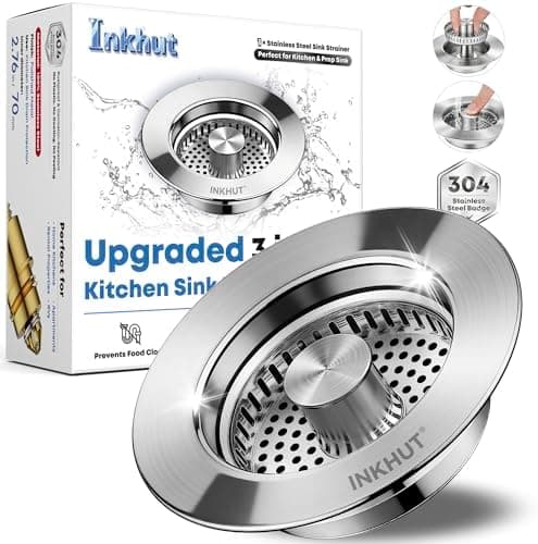 OXO Good Grips Silicone Sink Strainer, Grey front view
