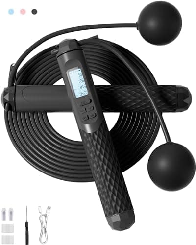 Renpho Smart Jump Rope with Counter, App Data Tracking detail shot 3