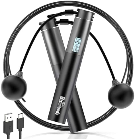 Renpho Smart Jump Rope with Counter, App Data Tracking detail shot 4