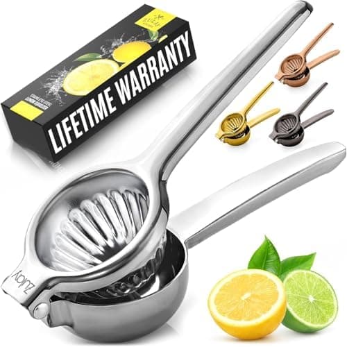 Zulay Kitchen Stainless Steel Citrus Press detail shot 2