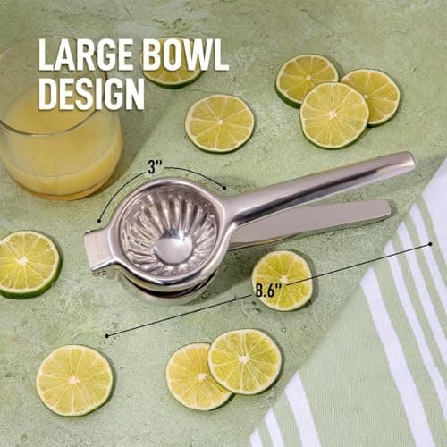 Zulay Kitchen Stainless Steel Citrus Press detail shot 3