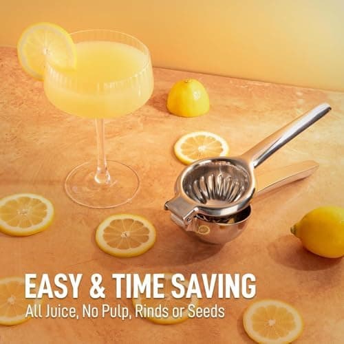 Zulay Kitchen Stainless Steel Citrus Press detail shot 4