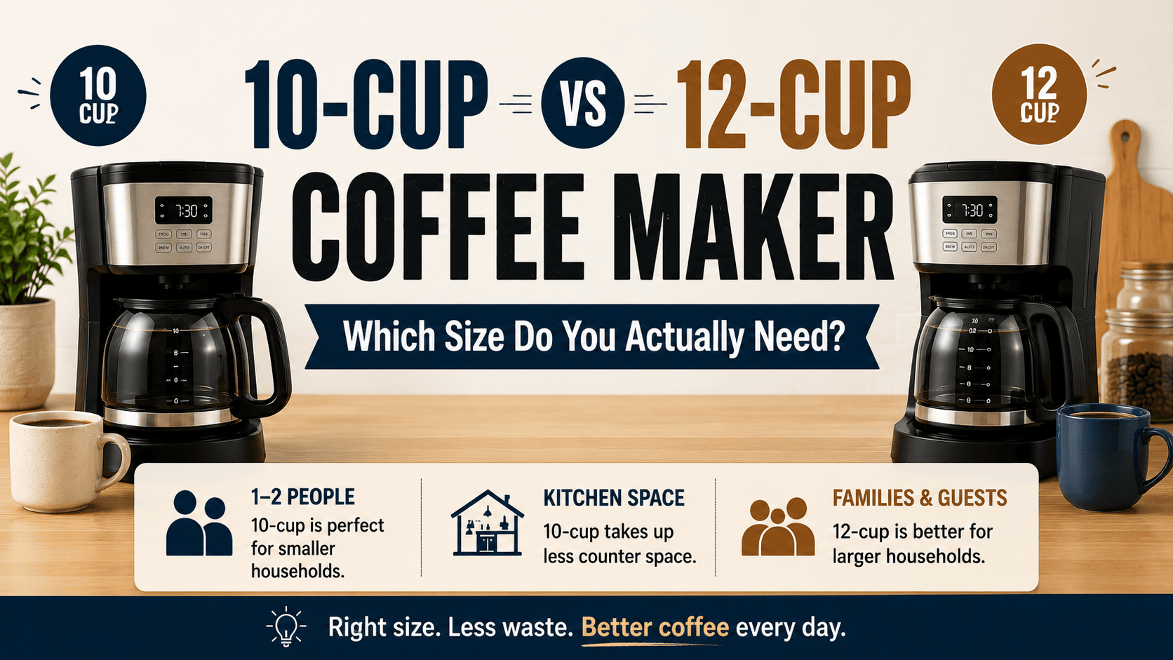 10-cup vs 12-cup coffee maker comparison: which size do you actually need