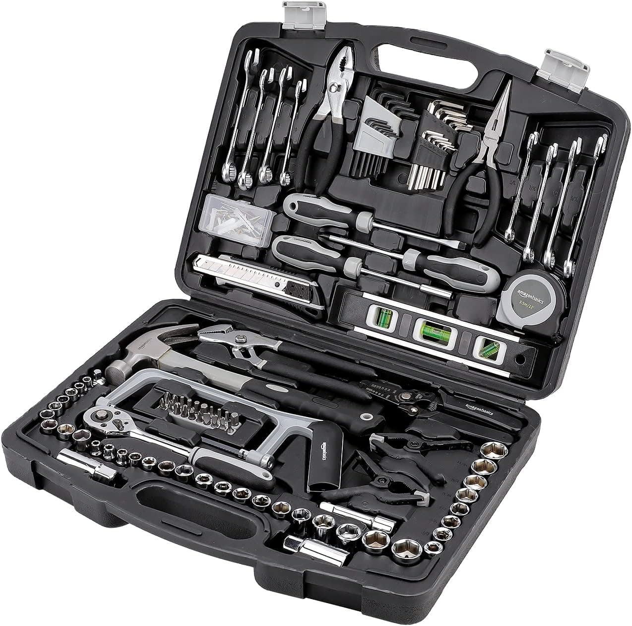 Amazon Basics 173-Piece Household Hand Tool Set with Case review