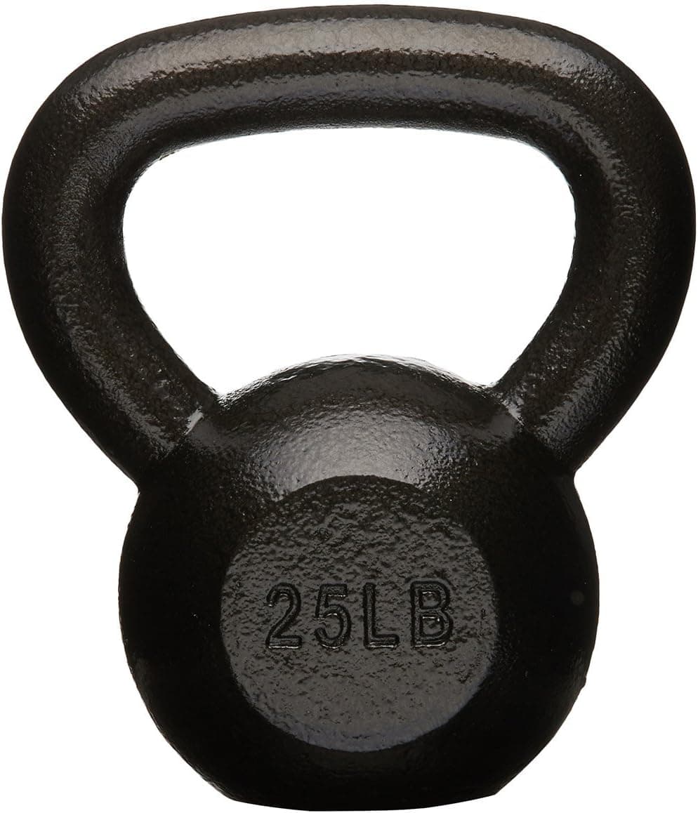 Amazon Basics Cast Iron Kettlebell with Wide Handle (25 lb) review