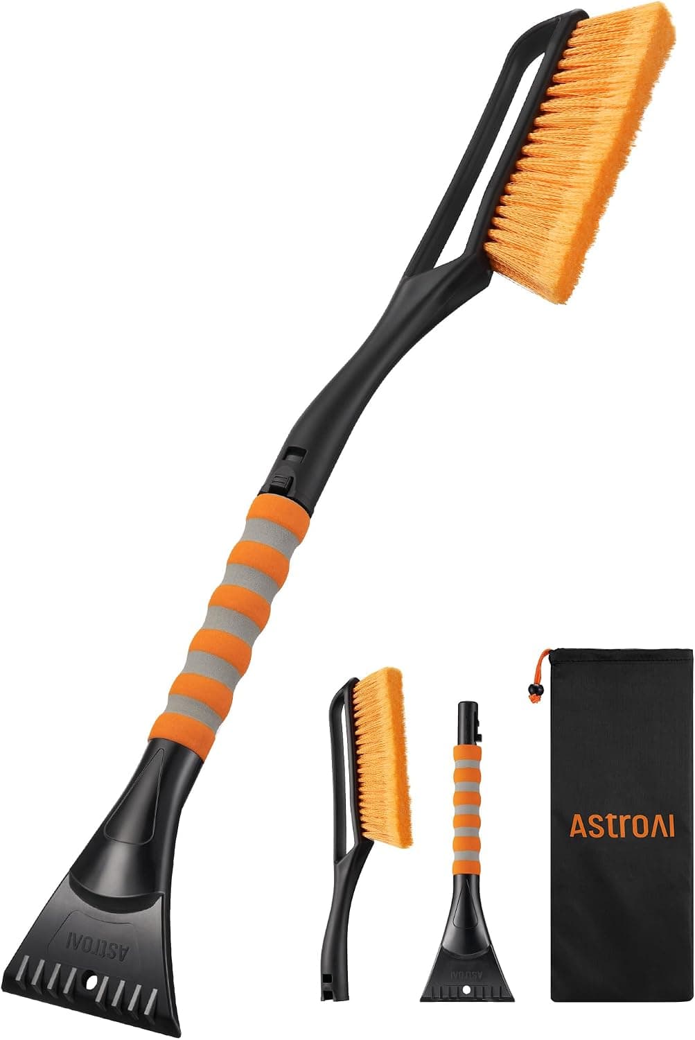 AstroAI 27-Inch 2-in-1 Detachable Snow Brush and Ice Scraper