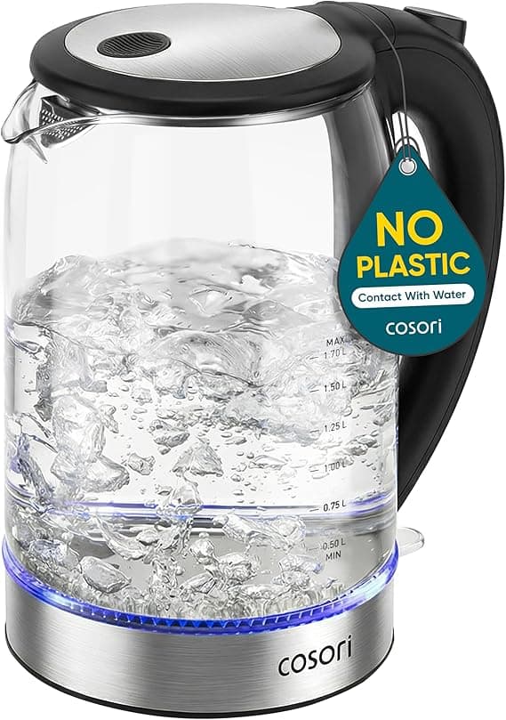 Cosori Electric Kettle, No Plastic Contact with Water, 1.7L review