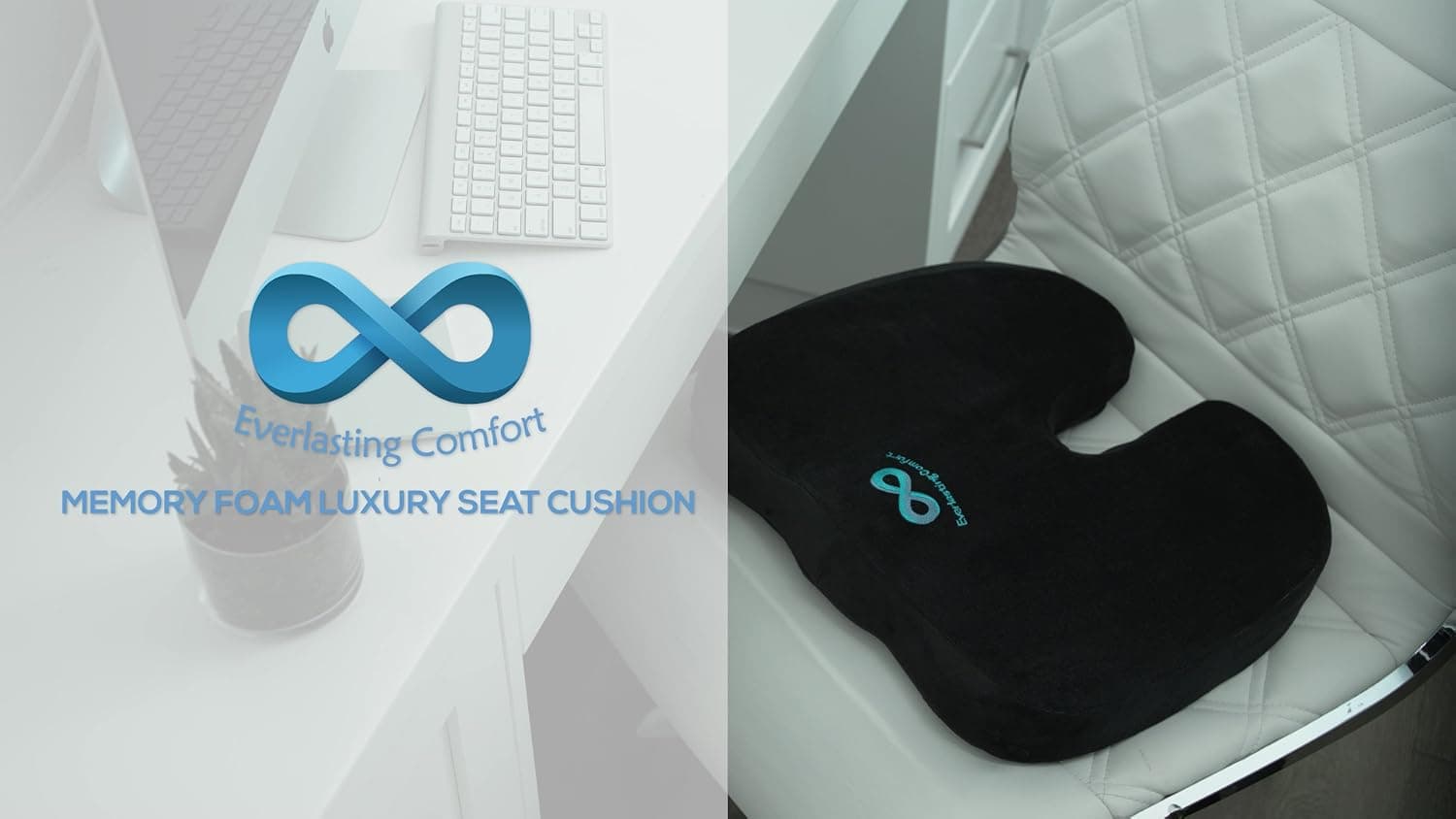 Everlasting Comfort Memory Foam Seat Cushion for Office Chair and Car review