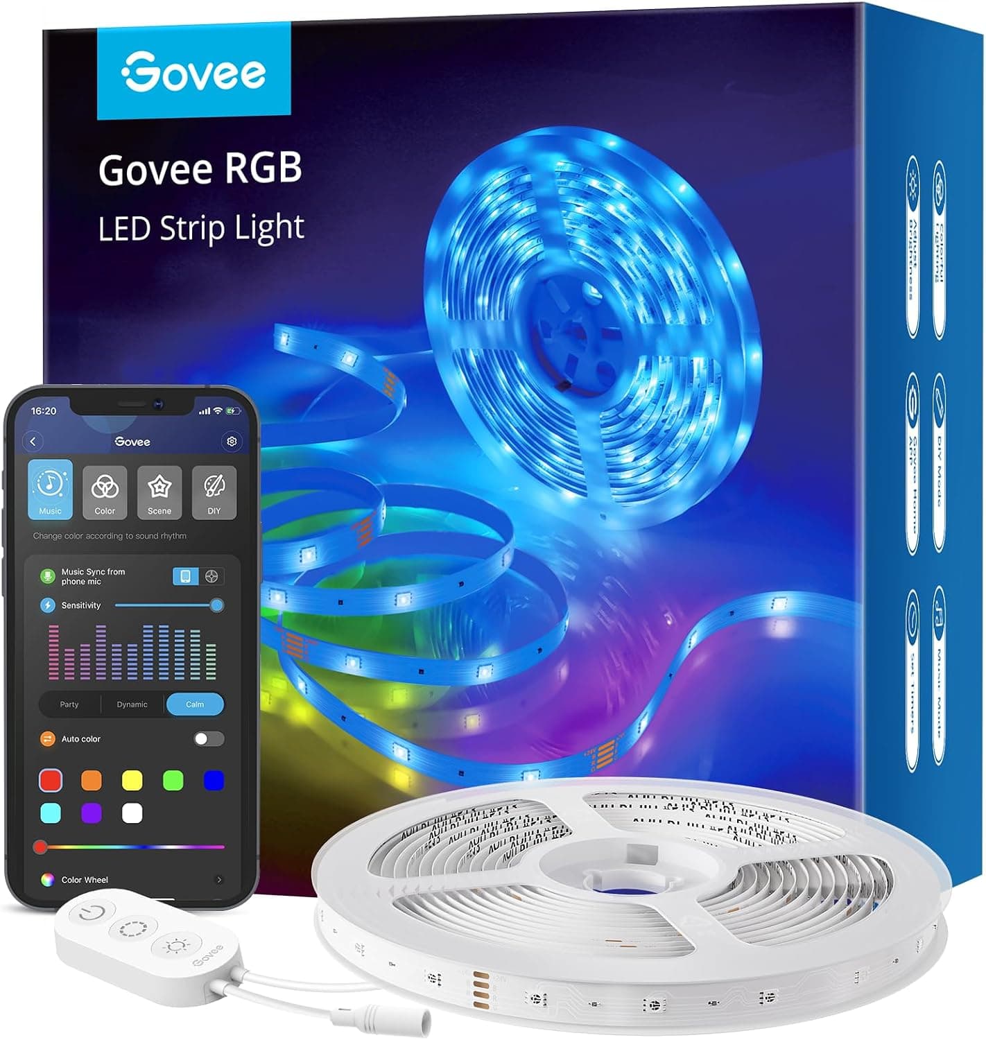 Govee Smart LED Strip Lights 16.4ft, Wi-Fi App Control review