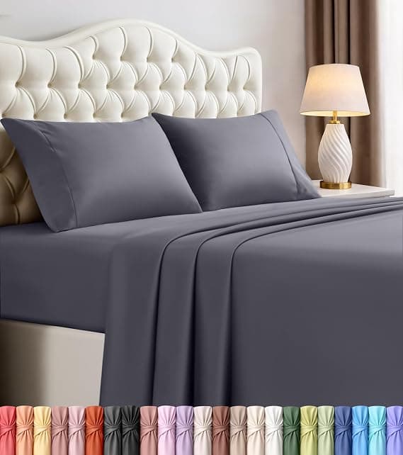 Utopia Bedding 4-Piece Microfiber Bed Sheet Set, Queen review
